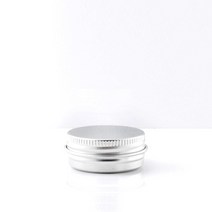 [화장품용기] 알루미늄 실버 틴 케이스 15ml, 1개, 알루미늄용기-15ml