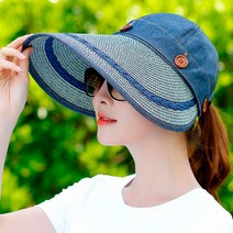 이뿌니 분리형 여성썬캡 스포츠 데일리모자