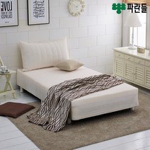 파란들 코지 단면 매트리스 일체형침대 싱글 슈퍼싱글 더블 퀸 ch, 핑크