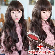 가발프랜즈 붙임머리 3피스 긴머리 여성스러운 롱헤어 가발전용브러쉬 증정 붙임머리가발, 골드브라운, 1개