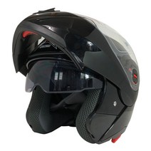 JEC ST831 오토바이 선바이져 시스템헬멧, 블랙