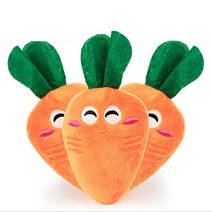 비바비즈 강아지 봉제 채소 과일 홍당무 장난감 반려견 개인형 분리불안 우울증치료 강아지용품/장난감/봉제장난감, 랜덤발송, 1개