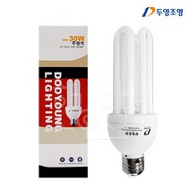 두영조명 삼파장 전구 30W E26 DY-EFTR30EX, 전구색
