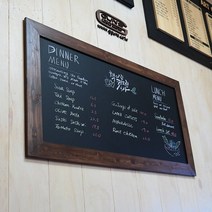 껀스 no 402 분필미포함 자단넓은프레임 칠판 벽메뉴판, 소나무