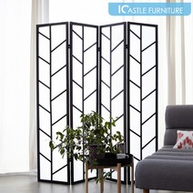 아이캐슬 브런치 4단 파티션 칸막이, 블랙