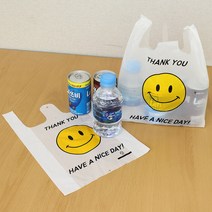 자두나무 스마일 팬시 비닐 쇼핑백, 선택03)국산 반투명 스마일봉투/대 32x51, 50개