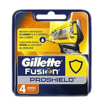 Gillette 질레트 프로쉴드 옐로우 면도날, 4개입, 1세트