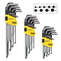 하나공구 베스토 9본조 볼 육각 겸용 렌치 세트 공구 자전거 수리 수공구 공구셋트, 1개, 롱 9본조세트