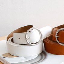 스타일밀 BPU 037 실버 메탈 서클 벨트