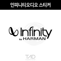 만물자동차 TaD-인피니티오디오스티커 하만 스피커 티에이디데칼, 샤인실버