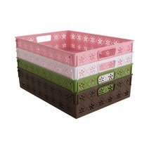 이즈오피스 멀티바스켓 수납바구니 정리정돈 바구니, 5906(갈색), 1개