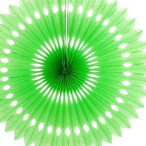 파티마트 파티 페이퍼휠, 플라워 페이퍼휠 45cm 라임그린