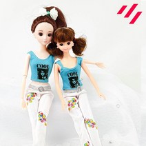 인형옷 미미 쥬쥬 드레스 캐주얼 60종, 28.COOL흰색청바지