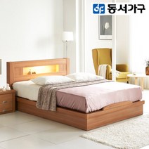 동서가구/착불 테르티 LED평상 Q침대프레임 DF910529, 화이트