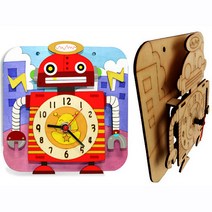 핸디몰 시계부속(무브먼트 바늘 시계판)시계재료모음, 입체시계판(로보트)