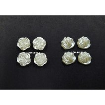 12개 1세트 장미꽃 진주/반진주/진주장식/장식진주, 장미 1-12개 1set