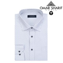 오마샤리프 긴팔와이셔츠 OEL30553 일반핏 체크 드레스셔츠 빅사이즈 95~110