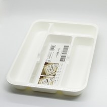 이노마타 키친트레이 수저정리함 서랍정리함, 화이트, 1개