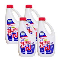 유한양행 유한 펑크린 1Lx4개 배수관 막힘 청소, 1세트, 1L