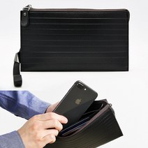 보비스 루카스 맨스백 슬림한 직장인 파우치 남자 휴대폰 통장 손가방 장지갑