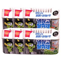 산도깨비 큰 (3개월) 냉장고 탈취제 숯 420g+, 6개