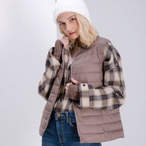 스타일디오 여성용 덕다운 패딩조끼 경량패딩