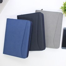 지퍼 시스템 헐트 25절 (19x24.5cm) 6공 바인더 다이어리 PU커버, 블루(노트식)