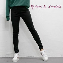 여자친9 619 허리밴딩 빅사이즈 면스키니- S~4XL(3칼라)