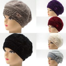 차밍몰 니트 앙고라모자[S1102-리본장식]모자 겨울모자