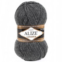 알리제 라나골드 클래식 단색, 182 다크그레이, 1개