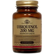 솔가 유비퀴놀 200mg 소프트젤 글루텐 프리, 30정, 1개