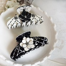 바이진주리본 모던코코집게핀