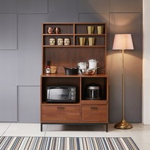 [리코디자인] 스카렛 1000광파렌지대+상부장세트 주방가구, 멀바우