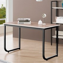 리더스퍼니처 자몽 U형 800 컴퓨터 책상, 엔틱+블랙