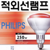 필립스 적외선램프 250W BR125 INFRARED 적외선조사기 찜질 치료, 적외선램프250W/538687
