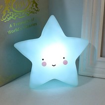 NK LED 캐릭터 무드등 수면등 취침등 인테리어조명 조명, 블루별님