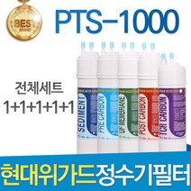 현대위가드 PTS-1000 고품질 정수기 필터 호환 전체세트, 선택02_1년관리세트(4+2+1+1+1=9개)