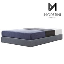 모더니가구 레이 패브릭가죽 하단 침대프레임 받침대, 블루그레이