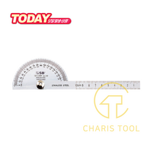 SB 에스비 분도기 NO-19 각도기 (0~10cm) 스테인리스 카리스툴