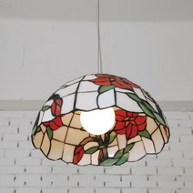 지앤비 LED 스테인드 글라스 1등 팬던트, 스테인드 글라스 1등 P/D 소(LED 미포함)