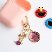 스마트커버 자동차 키링 키홀더, 달과별 퍼플