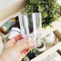 또바기닷컴 투명 양치컵 욕실컵, 1개