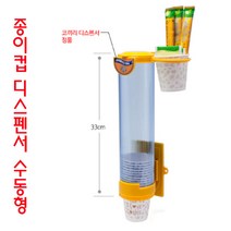 신성 종이컵 수동 디스펜서 아래컵을 당기면 다음컵이 나옴 고무자석 철제벽면에 부착, 딱 내스타일이야