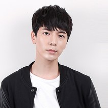 가발닷컴 남자가발 정수리탈모 인모 부분가발 투블럭위그 12종, 7. 내츄럴볼륨펌 M사이즈 어두운검정, 1개