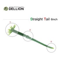 어원낚시 소프트베이트 DELLION 6인치 웜 배스낚시 루어, 010