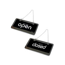 사인모아 오픈표지판 영업중표지판 OPEN CLOSED, 1개, OPEN/CLOSED(스텐/검정)