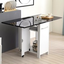 이스타일가구 뉴600헤드폴딩 접이식식탁/이동식탁, 블랙