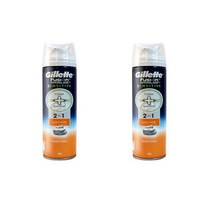 질레트 퓨전 프로글라이드 센서티브 2in1 액티브 스포츠 쉐이빙폼, 245ml, 245g, 2개