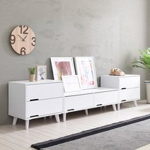 리젠우드H 돌피 B형 2400 거실장 세트 (착불)/, 아카시아화이트