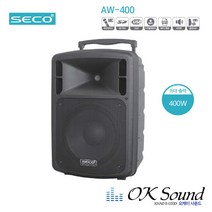 AW-400 충전식앰프 400w 1채널 무선마이크 강의용앰프 행사 문화상품권 3만원/유선마이크+케이블 증정, 핀